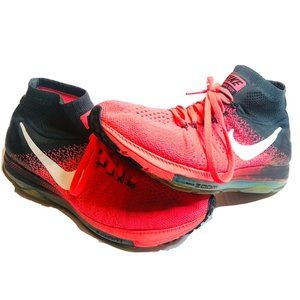Nike Zoom All Out Flyknit 845361-600 Hot Punch/Anthracite/White Wmn Sz 9 Pre Own